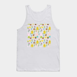 Seamless Easter Eggs and Bunnies Tank Top